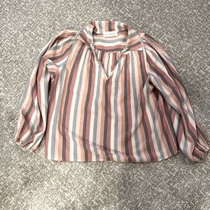 Self Contrast women's striped blouse
